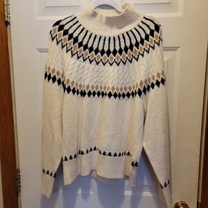 NWT Artelier sweater, fair isle pattern.